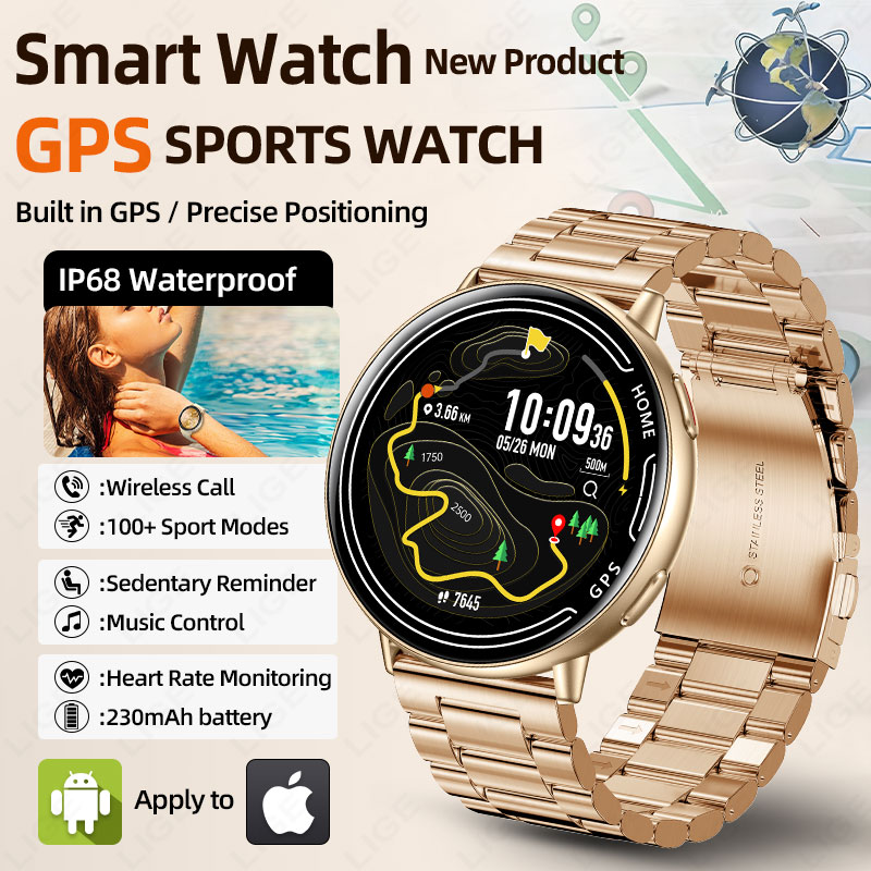 Smartwatch Watches For Women With Gps - LIGE GPS Smart Watch Monitoraggio della