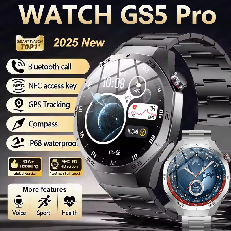 Smartwatch Watches For Women With Gps - Smartwatch Sportivo GPS GS5 Pro Originale,