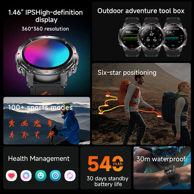 T-Rex 3 GPS dual-band integrat - Altimeter Compass Watch recensione e prezzo